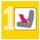 1 Rear Facing Seat