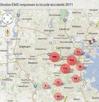 EMS Crash Map 2011