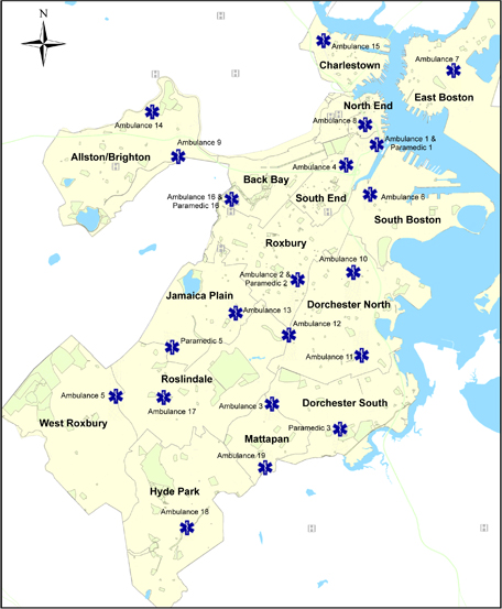 New ems ambulance locations