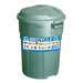 Trash Barrel w/ Recycling Sticker 75x75