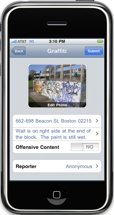 Citizens Connect iPhone App Citizens Connect iPhone App