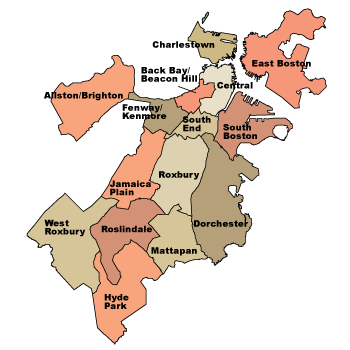 Map of Boston's Neighborhoods