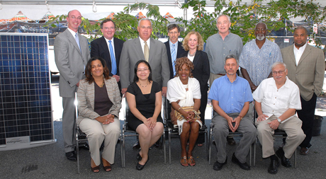 Mayor Menino with Green Affordable Housing recipients 