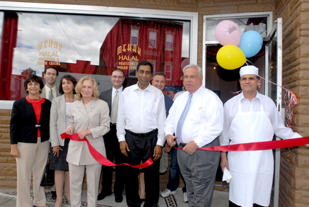 Mehak Indian Cuisine ribbon cutting